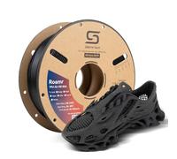 Siraya Tech Roamr TPU Air HR 85A Flexible 3D Filament, High Resilience Foaming, 68A-85A Variable Hardness, Lightweight Matte Structural TPU for Shoe Outsoles & RC Parts (800g, Noir)