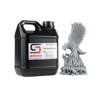 Siraya Tech Simple Water Washable 3D Printer Resin, Low Odor, Easy to Print, High Resolution, Non-Brittle, for MSLA, LCD, DLP 3D Printers - Easy to Clean, Aqua Cleaning Gray Resin (Grey V2, 2kg)