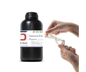 Siraya Tech Tenacious 3D Printer Resin Flexible 405nm UV-Curing Resin with High Impact Resistance Standard Photopolymer Resin for (1000g, Clear)