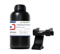 Siraya Tech Tenacious Lava Black Resin for 3D Printer - Professional Technical Resin 1 kg, High Impact Resistant and Wear-resistant UV Photopolymer for LCD/DLP/MSLA 3D Printers, Strong and Durable