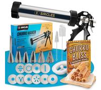 SIRCLES Churro Maker Machine Kit - Large & Durable Stainless Steel 14" Churro Gun with Hollow Churro Disc - Complete Churros Maker Set - Churreras para Churros - Maquina para Hacer Churros