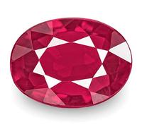 SirDaksh Burma Ruby Gemstone Lab Certified Natural 100 Real Oval Ruby Loose Stone 2.5 Ct