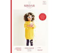 Sirdar 2552 Knitting Pattern Childrens Long Spotty Raglan Sweater in Sirdar Snuggly Replay DK