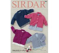 Sirdar 4809 Knitting Pattern Babys Cardigan and Sweater in Sirdar Snuggly 4 Ply