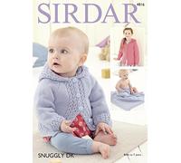 Sirdar 4816 Knitting Pattern Baby Girl's Hooded Jacket and Blanket in Sirdar Snuggly DK