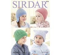 Sirdar 4818 Knitting Pattern Baby Childrens Hats in Sirdar Snuggly DK
