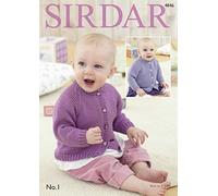 Sirdar 4846 Knitting Pattern Baby Round Neck Cardigans in No. 1 DK