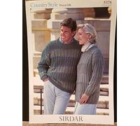 Sirdar 5378 Country Style Tweed DK Mens Womens Pullover Sweater Pattern