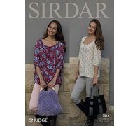 Sirdar 7864 Knitting Pattern Cabled Bag & Threaded Handle Bag in Smudge