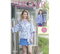 Sirdar 7968 Knitting Pattern Girls Womens Easy Knit Kimono in Wild