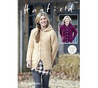 Sirdar 7985 Knitting Pattern Womens Hooded Jackets in Hayfield Bonus Aran