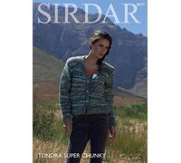 Sirdar 8074 Knitting Pattern Womens Easy Knit V Neck Cardigan in Sirdar Tundra Super Chunky