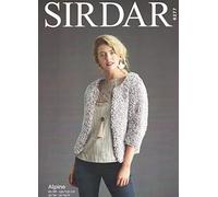Sirdar Alpine Fur Effect Knitting Pattern - 8277 Cropped Cardigan