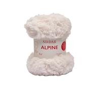 Sirdar Alpine, Luxe Faux Fur Yarn, Polar (400), 50g