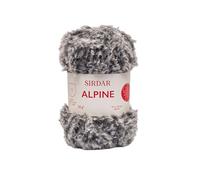 Sirdar Alpine, Luxe Faux Fur Yarn, Seal (402), 50g