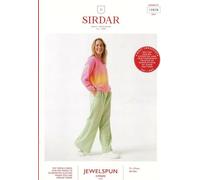 Sirdar Aran Knitting Pattern Pamphlet - 10838 Ladies Sweater (28-54ins)