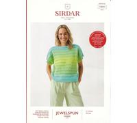 Sirdar Aran Knitting Pattern Pamphlet - 10843 Ladies Summer Top/Tabbard (28-54in)