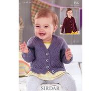 Sirdar Baby Cardigans Knitting Pattern 4582 DK