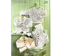Sirdar Baby Cardigans & Sweater Knitting Pattern 1629 DK