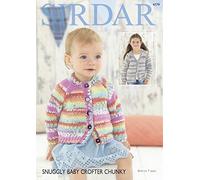 Sirdar Baby & Girls Cardigans Baby Crofter Knitting Pattern 4779 Chunky