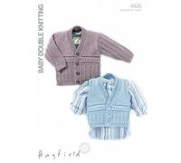 Sirdar Baby Hayfield Baby DK Cardigans Knitting Pattern 4426 by Hayfield