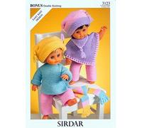 Sirdar Bonus DK Doll Clothes Knitting Pattern 3123