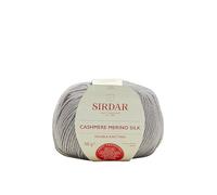 Sirdar Cashmere Merino Silk DK Double Knitting, Silver Grey (405), 50g