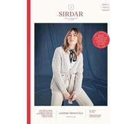 Sirdar Cashmere Merino Silk DK Knitting Pattern - 10213 Wrap Cardigan