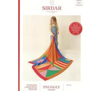 Sirdar Chunky Knitting Pattern Pamphlet - 2641 Multicoloured Blanket (100cm x 110cm)