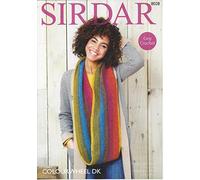Sirdar Colourwheel DK Crochet Pattern - 8028 Poncho & Snood