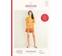 Sirdar Cotton DK Crochet Pattern - 10250 Summer Top