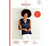 Sirdar Cotton DK Crochet Pattern Booklet - 10114 Vestless Top