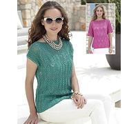 Sirdar Cotton DK Ladies Short Sleeved & Square Top Knitting Pattern 7079