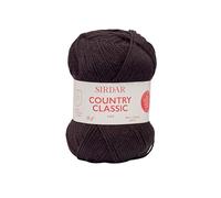 Sirdar Country Classic 4 Ply, Black (973), 50g