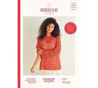 Sirdar Country Classic 4 ply Crochet Pattern - 10244 Sweater