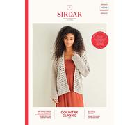 Sirdar Country Classic 4 ply Crochet Pattern - 10245 Cardigan