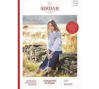 Sirdar Country Classic 4 ply Knitting Pattern Booklet - 10128 Fair Isle Top