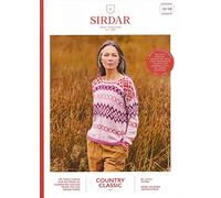 Sirdar Country Classic 4 ply Knitting Pattern Booklet - 10130 Sweater