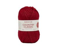 Sirdar Country Classic DK Double Knitting, True Red (871), 50g
