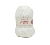 Sirdar Country Classic DK Double Knitting, White (850), 50g