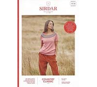 Sirdar Country Classics 4 ply Knitting Pattern Booklet - 10136 Raglan Top