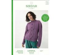 Sirdar DK Knitting Pattern Pamphlet - 10783 Ladies Sweater (28-54ins)