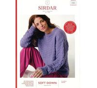 Sirdar DK Knitting Pattern Pamphlet - 10881 Ladies Textured Sweater (28-54 Ins)