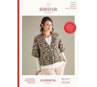 Sirdar Elemental Super Chunky Knitting Pattern - 10017 Cropped Cardigan