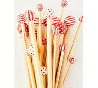 Sirdar Hand Painted Bamboo Knitting Needles Single Point 35cm x 6.50mm