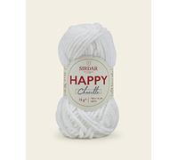 Sirdar Happy Chenille Crochet Yarn 15g - 0020 Snowflake