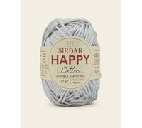 Sirdar Happy Cotton Double Knitting Yarn, 20g, 100% Cotton (Moonbeam 757)