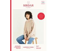Sirdar Haworth Tweed DK Knitting Pattern - 10299 Sweater