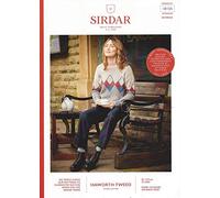 Sirdar Haworth Tweed Double Knit Pattern Booklet - 10155 Sweater