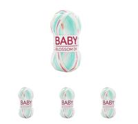 Sirdar Hayfield Baby Blossom DK, Blooming Blue (358), 100g, F253-0358 (Pack of 4)